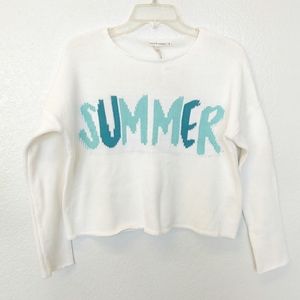 Moon & Madison - Cropped Knitted Summer Sweater